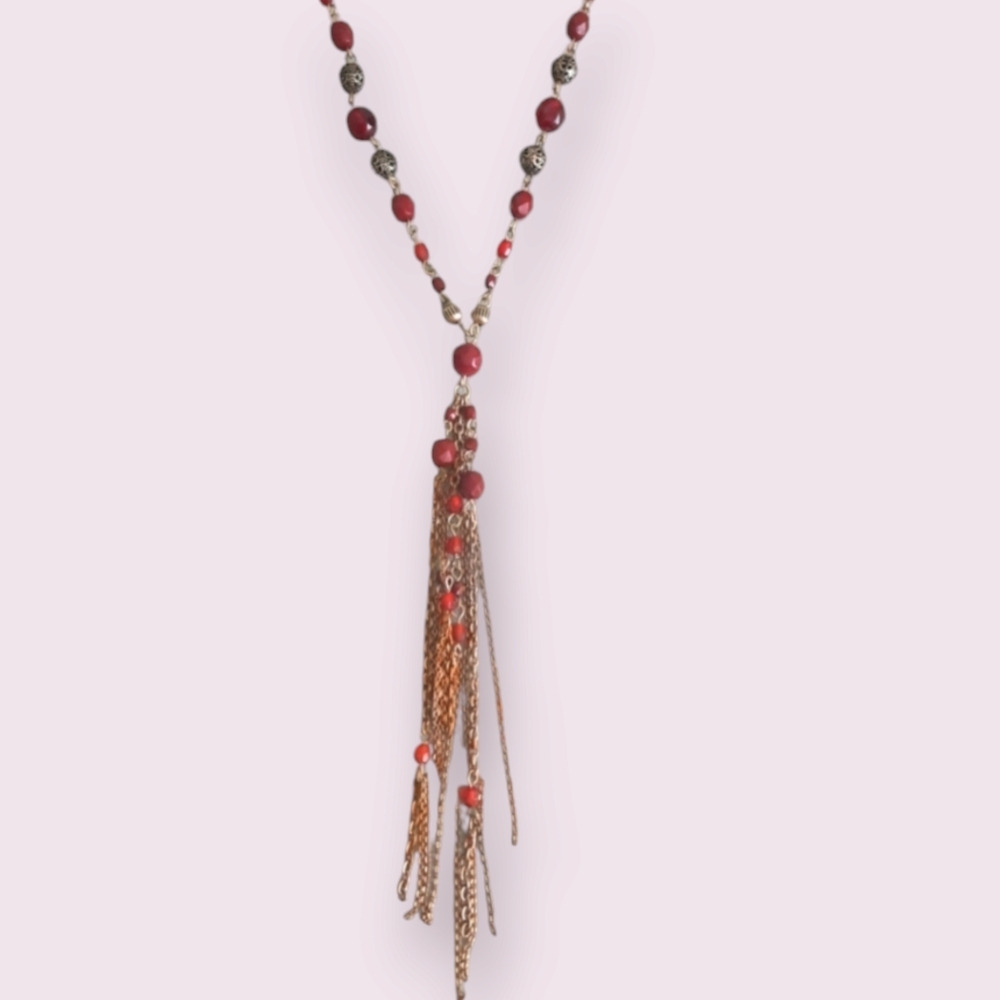 New York & Company Lariat Necklace